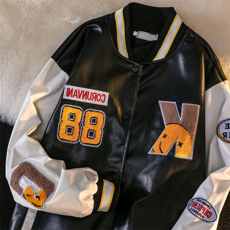 ALTYNAL Embroidered Varsity Baseball Jacket – Bive Culture